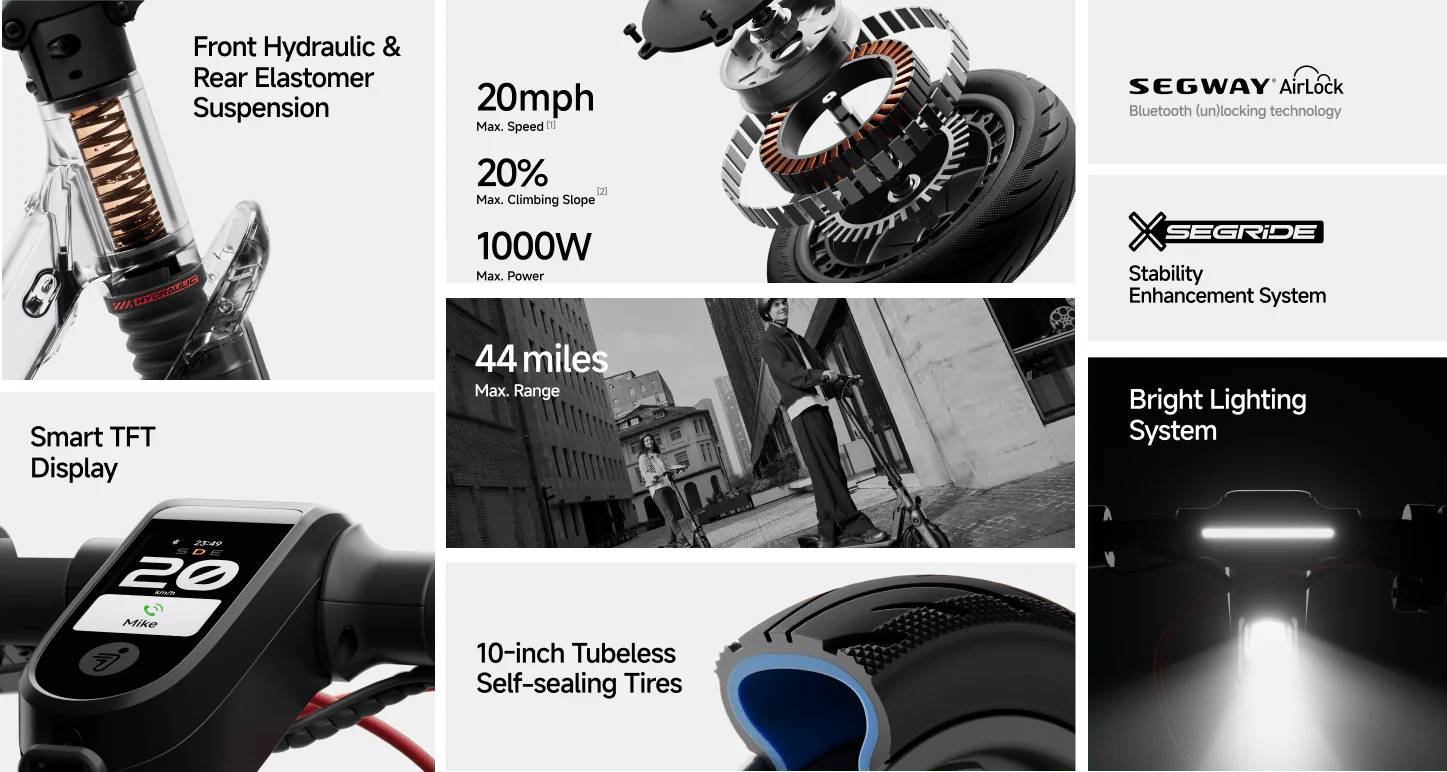 Segway F3 eKickScooter - Electric Scooter - Image 6